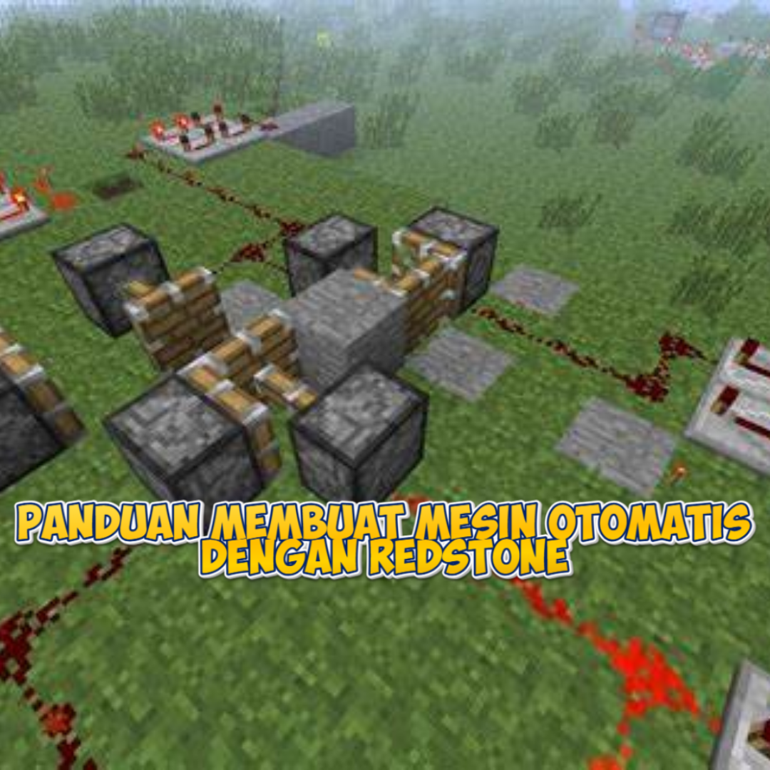 Panduan Membuat Mesin Otomatis dengan Redstone di Minecraft.